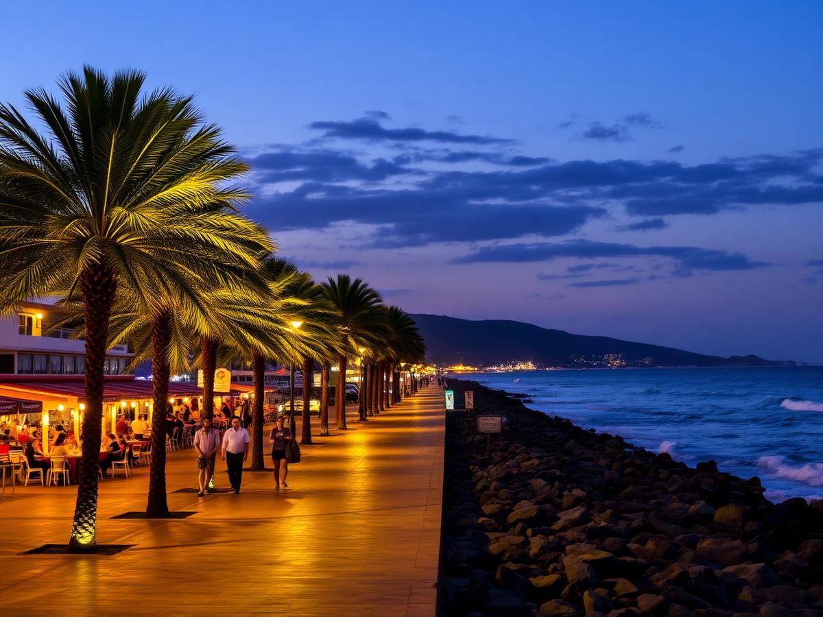 Večerní promenáda v Costa Adeje